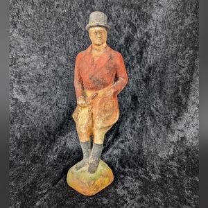 Antique fox huntsman iron bookend or paperweight